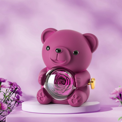 Romantisch Teddy Sieraad met Kunstroos