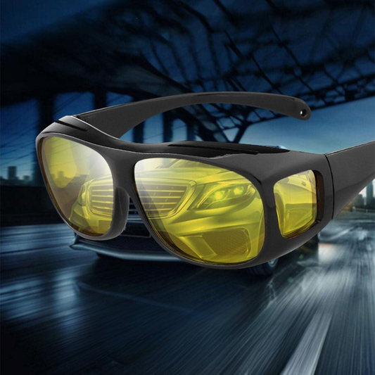 Nachtrijbril met Gele Lens Gepolariseerd voor Veilig Rijden - Velinix