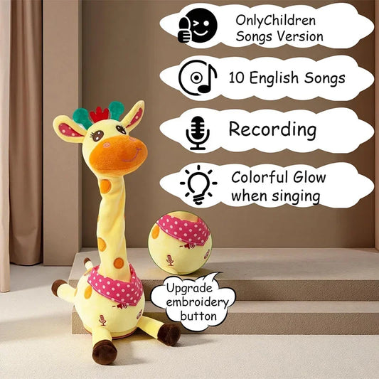 Knuffel Giraffe Pluche Speelgoed Zachte Dierenfiguurtje - Velinix