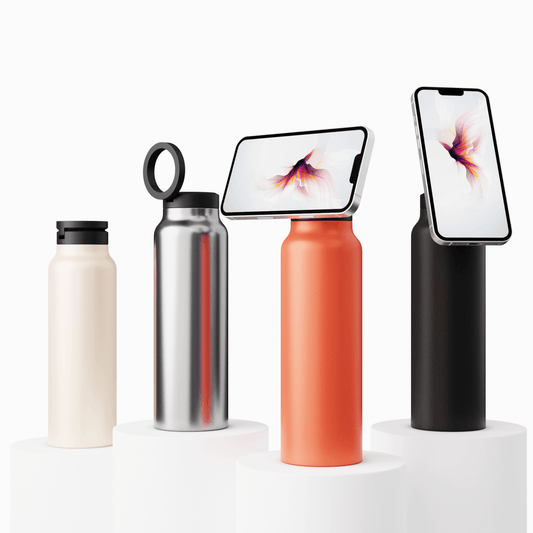 RVS Drinkfles met MagSafe Telefoonhouder en Thermos Functie - Velinix