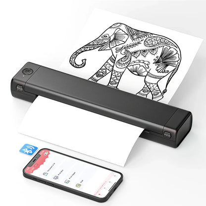 Draagbare Bluetooth Printer Inktloos Thermisch Printen - Velinix