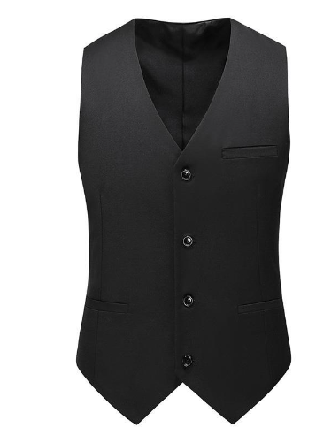 Stropdas Vest Satijnen Met Pochet voor Formele Gelegenheden