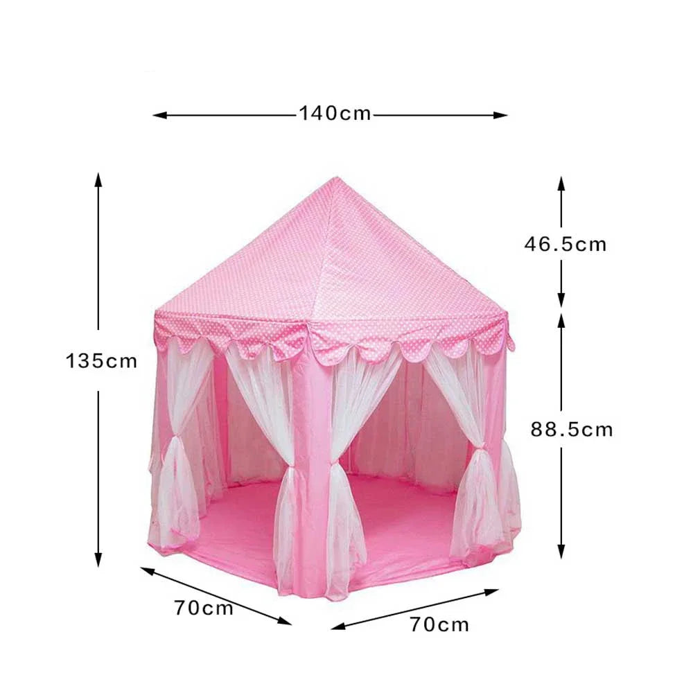 Prinsessenspeeltent Roze voor Meisjes met Magisch Interieur