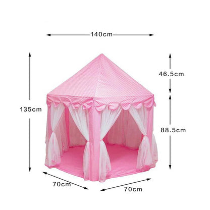 Prinsessenspeeltent Roze voor Meisjes met Magisch Interieur