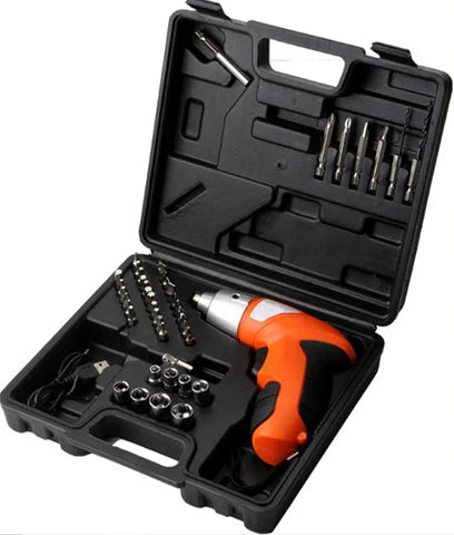Draadloze Schroevendraaier LuxTool Set met 45 Accessoires Oplaadbaar