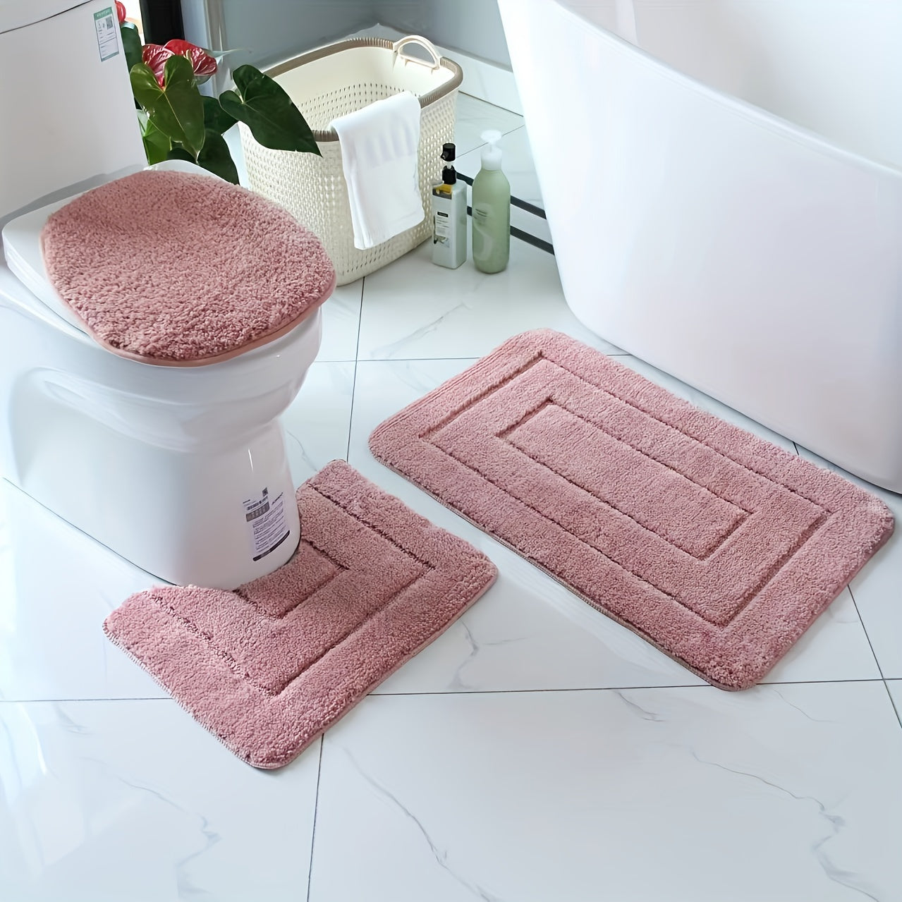 Luxe Badmat Set Antislip Sneldrogend Wasbaar