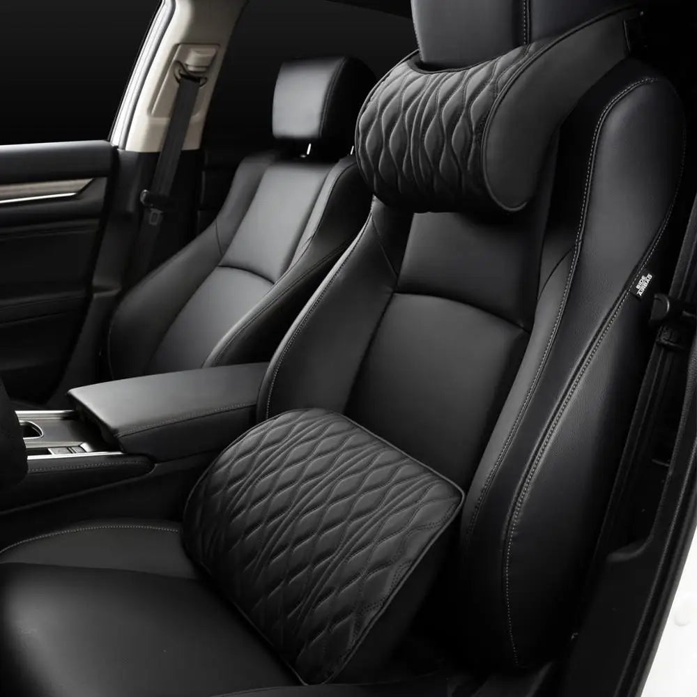 Autokussenset Ergonomisch voor Rugpijn en Neksteun