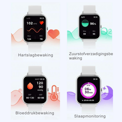 Smartwatch met Hartslagmeter en IP68 Waterproof voor Sporters