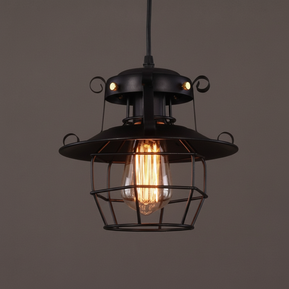 Industriële Hanglamp Retro Stijl Met Edisonpepers - Velinix