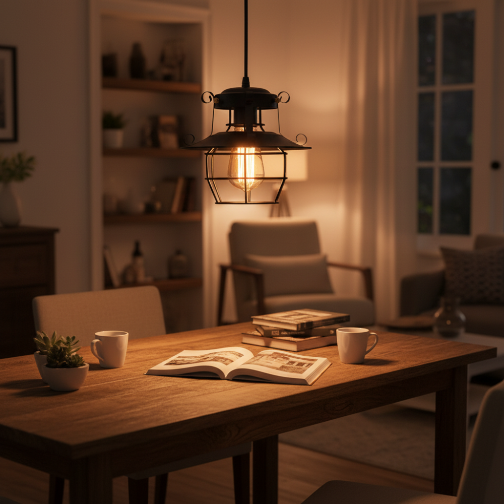 Industriële Hanglamp Retro Stijl Met Edisonpepers