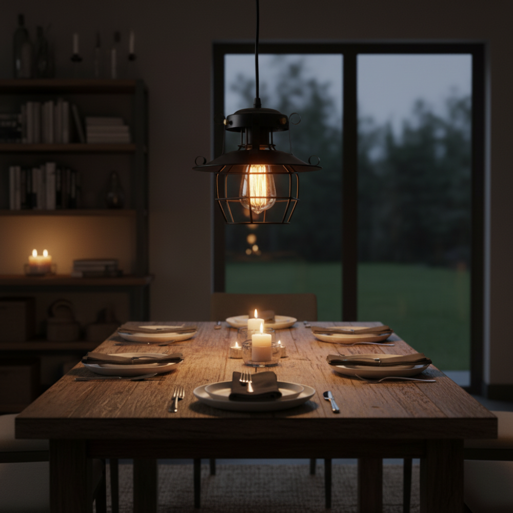 Industriële Hanglamp Retro Stijl Met Edisonpepers