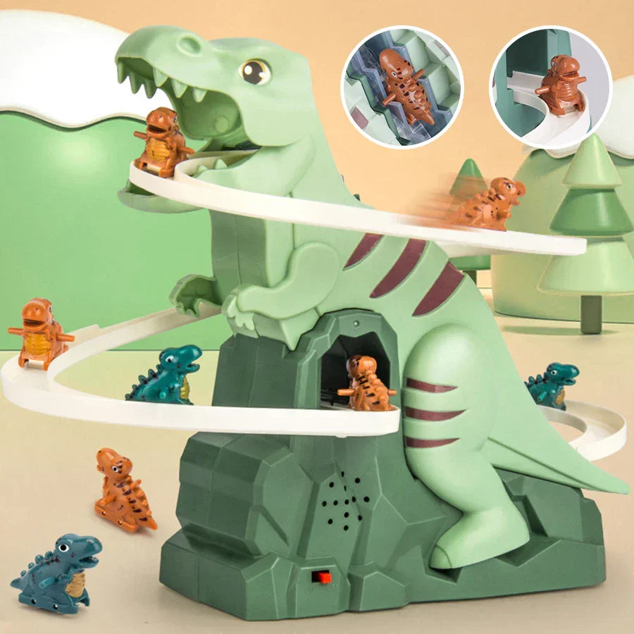 Glijbaan Set Dino Splash voor Kinderen met Avontuurlijk Speelplezier - Velinix