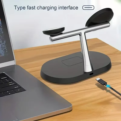 Draadloze Oplaadstandaard 3-in-1 MagCharge Snellaadstation