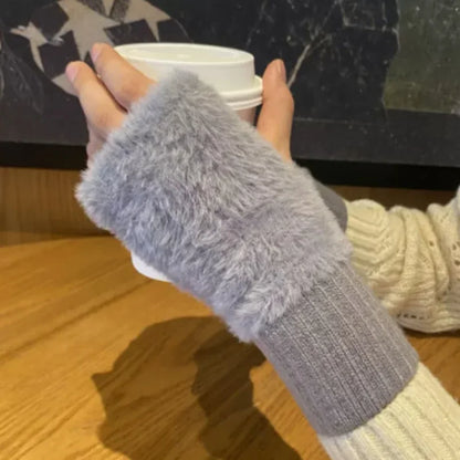 Vingerloze Handschoenen Unisex Fleece Warm en Zacht