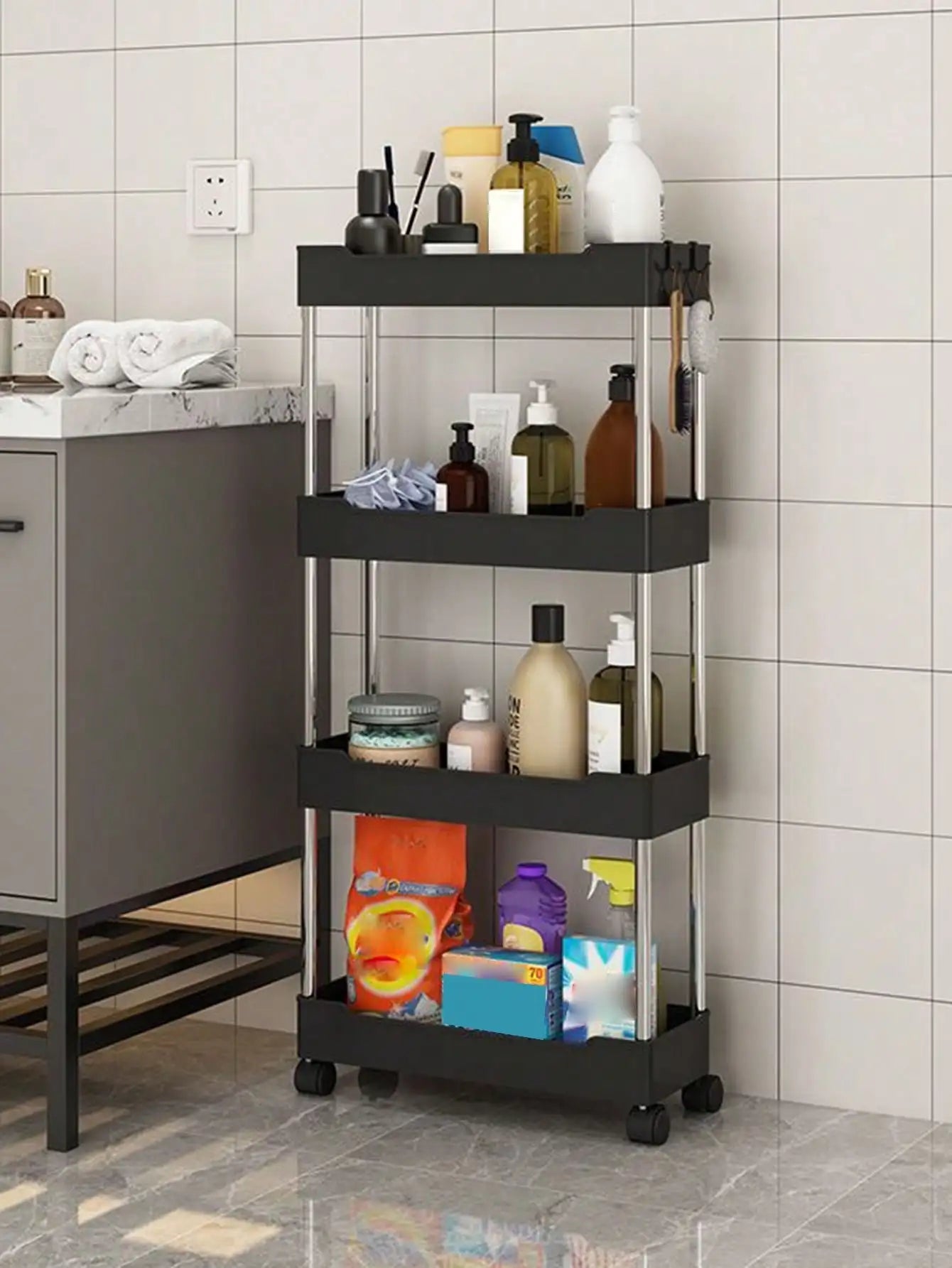 Opbergwagen op Wieltjes voor Keuken en Huis