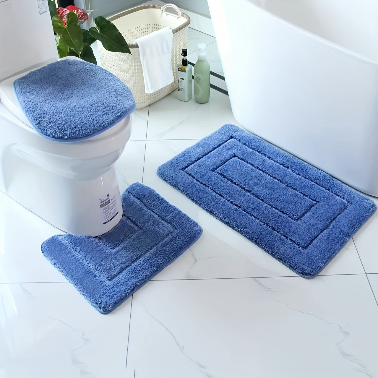 Luxe Badmat Set Antislip Sneldrogend Wasbaar