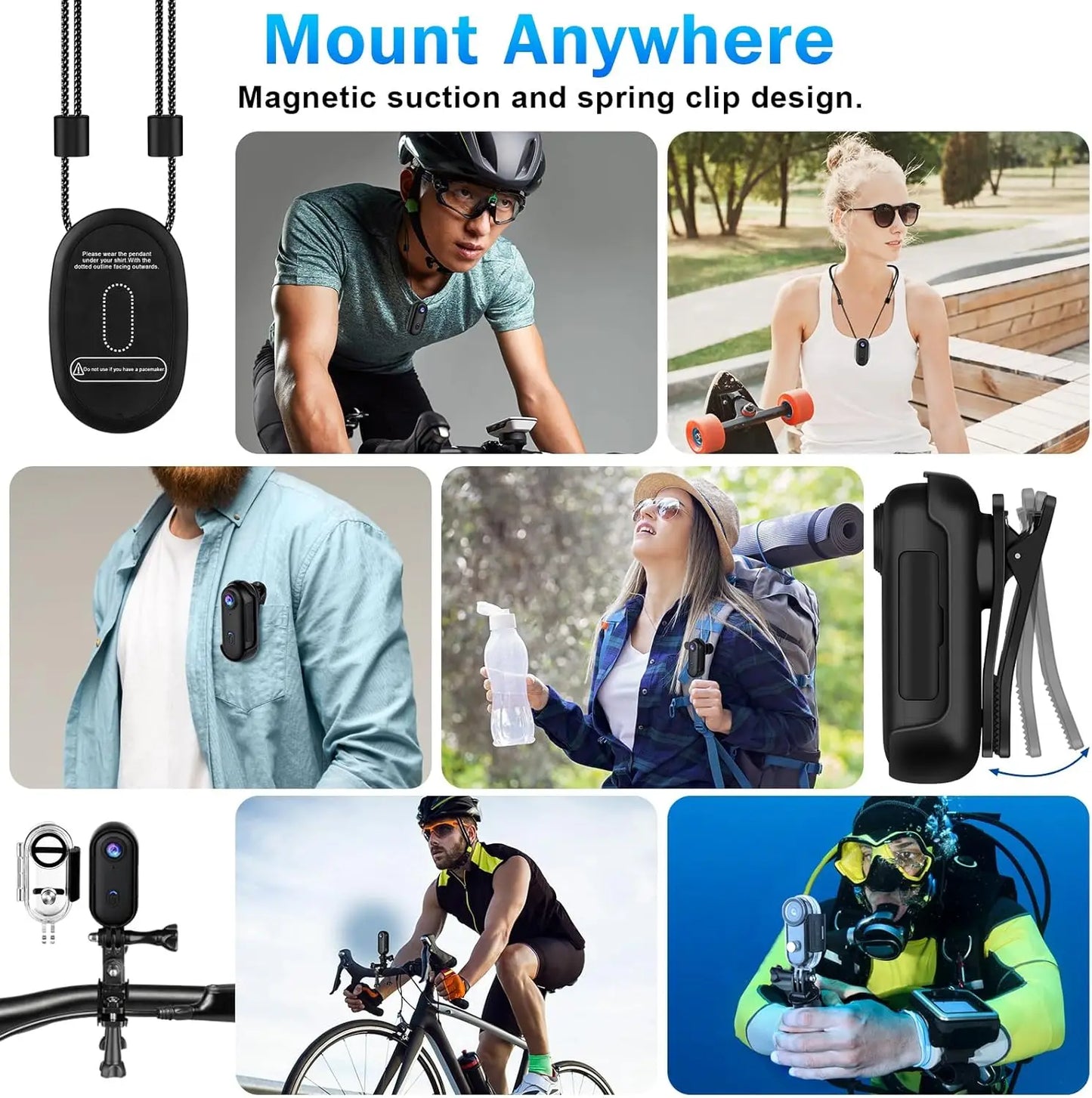 Mini Camera HD Bodycamera Compact voor Discreet Opnemen