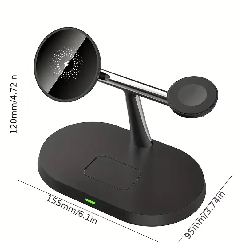 Draadloze Oplaadstandaard 3-in-1 MagCharge Snellaadstation