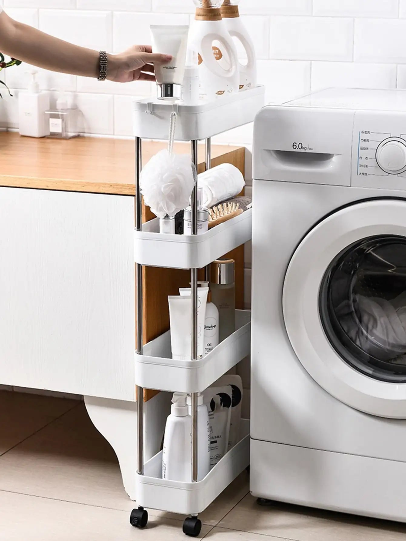 Opbergwagen op Wieltjes voor Keuken en Huis