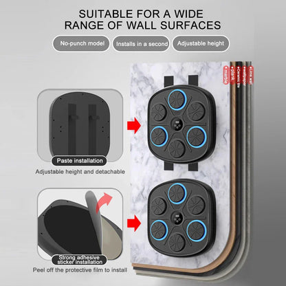 Bluetooth Wandbokstrainer Muziekmachine met Microfoon