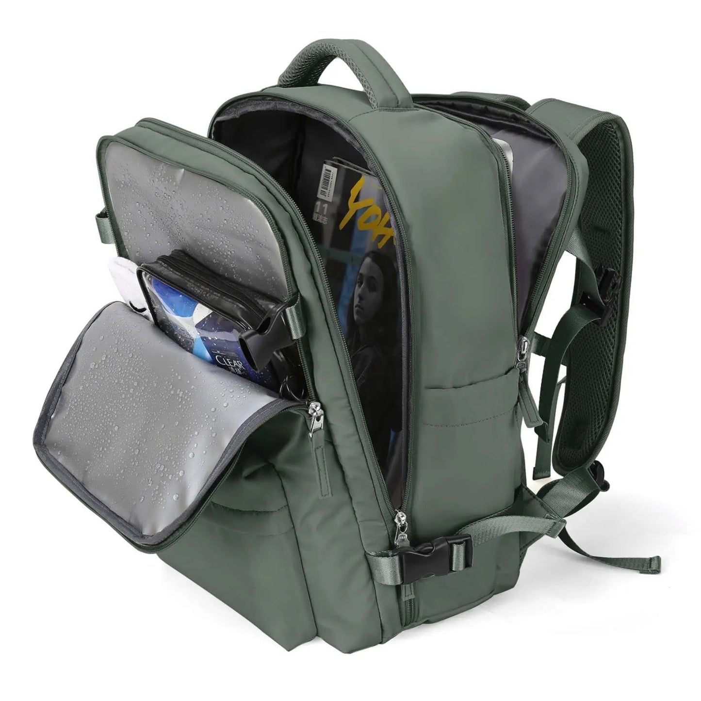 Reisrugzak 40L Waterdicht met Regenhoes
