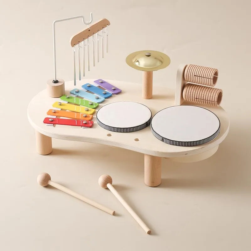 Houten Muziekspeeltafel voor Kinderen Educatief Speelgoed