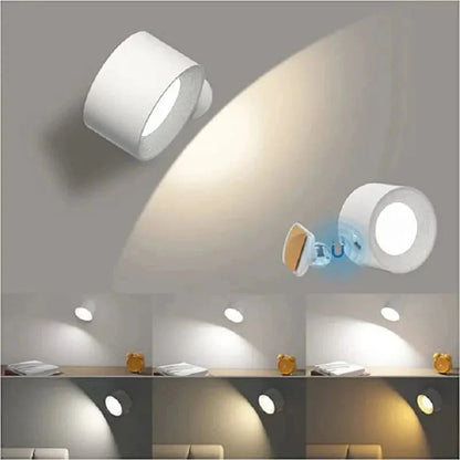 Wandlamp 360° Draadloos USB Oplaadbaar Dimbaar