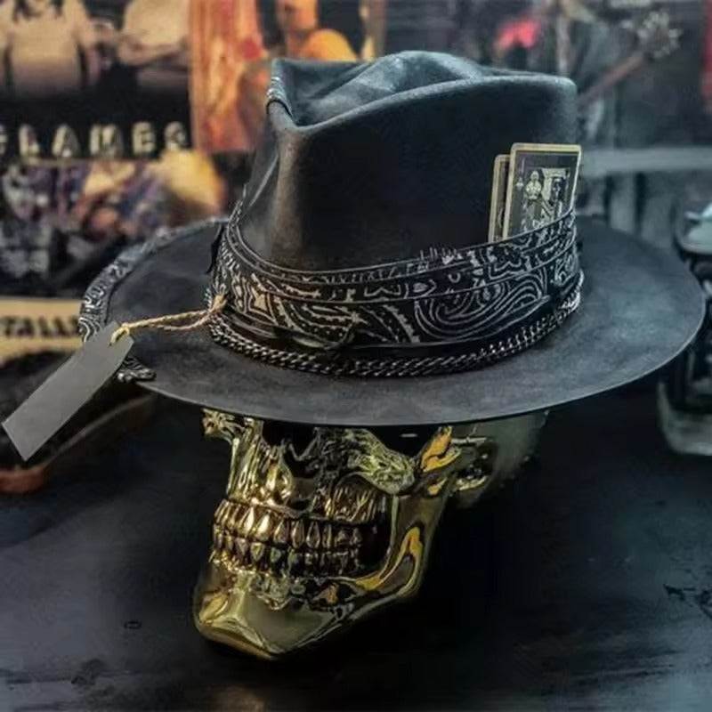 Doodshoofd Pet – Stijlvolle Handgemaakte Hat met Skull Motief