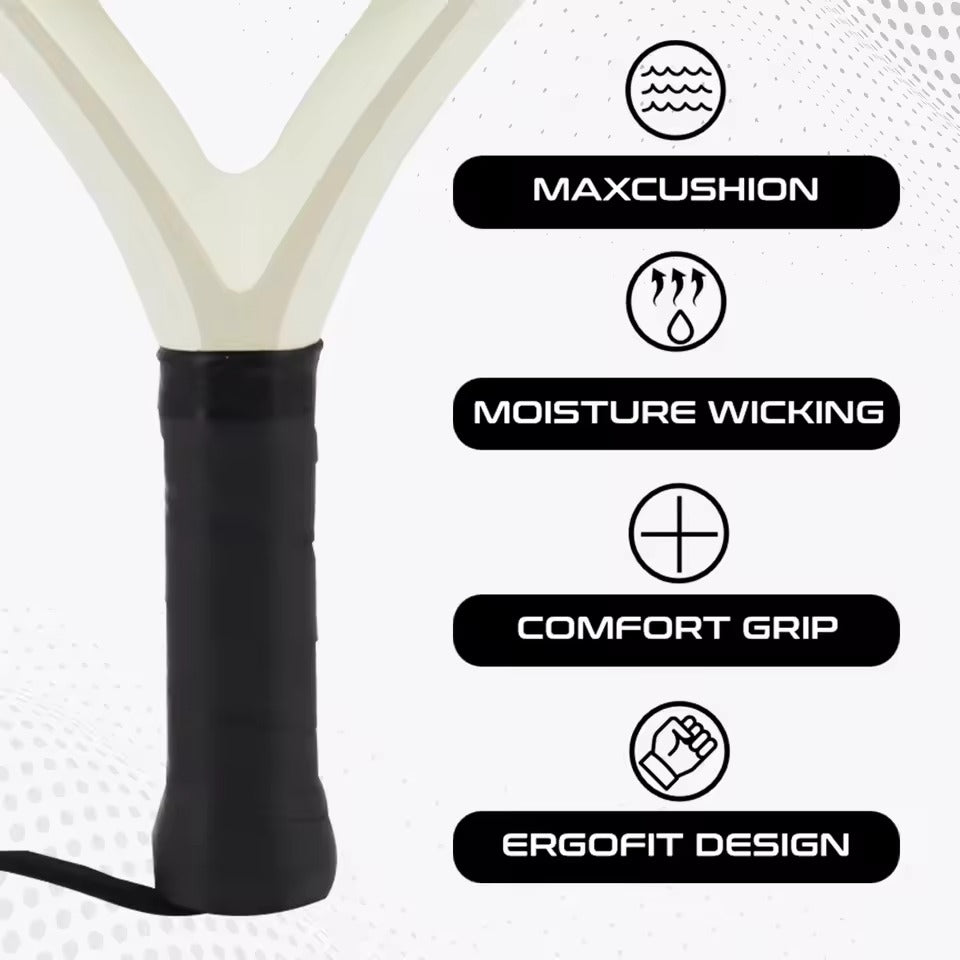 Padelracket Carbon Licht en Krachtig voor Volwassenen