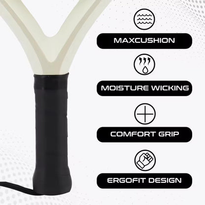 Padelracket Carbon Licht en Krachtig voor Volwassenen