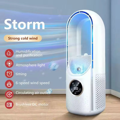 Compacte 3-in-1 Ventilator met Luchtreiniger Stil en Energiezuinig