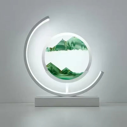 Tafellamp met 3D Zandkunst en LED Verlichting