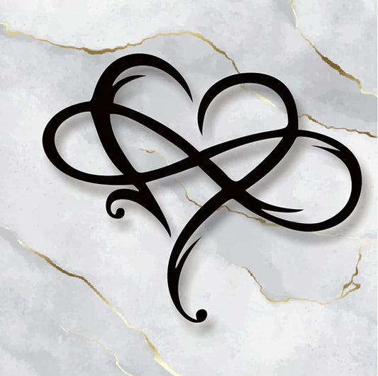 Wanddecoratie Oneindigheids Hart voor Eeuwige Liefde - Velinix