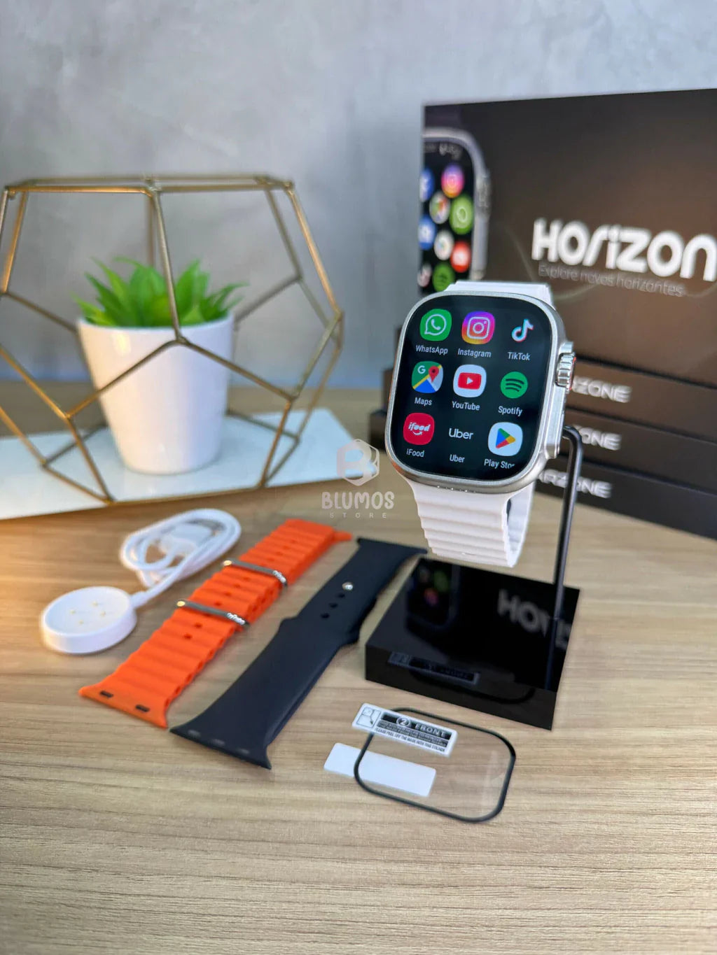 Smartwatch met Draadloos Opladen en Hartslagmeter