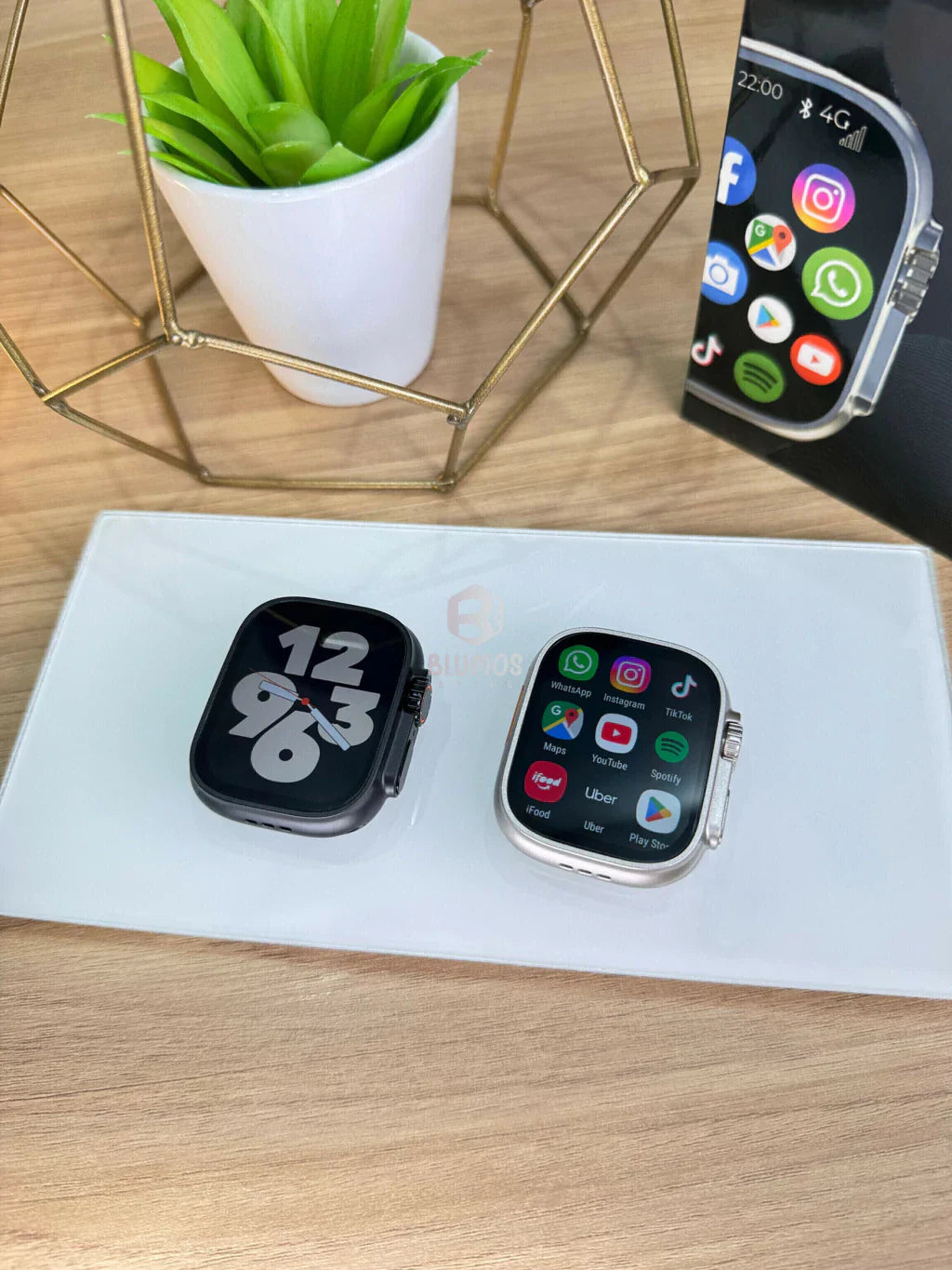 Smartwatch met Draadloos Opladen en Hartslagmeter
