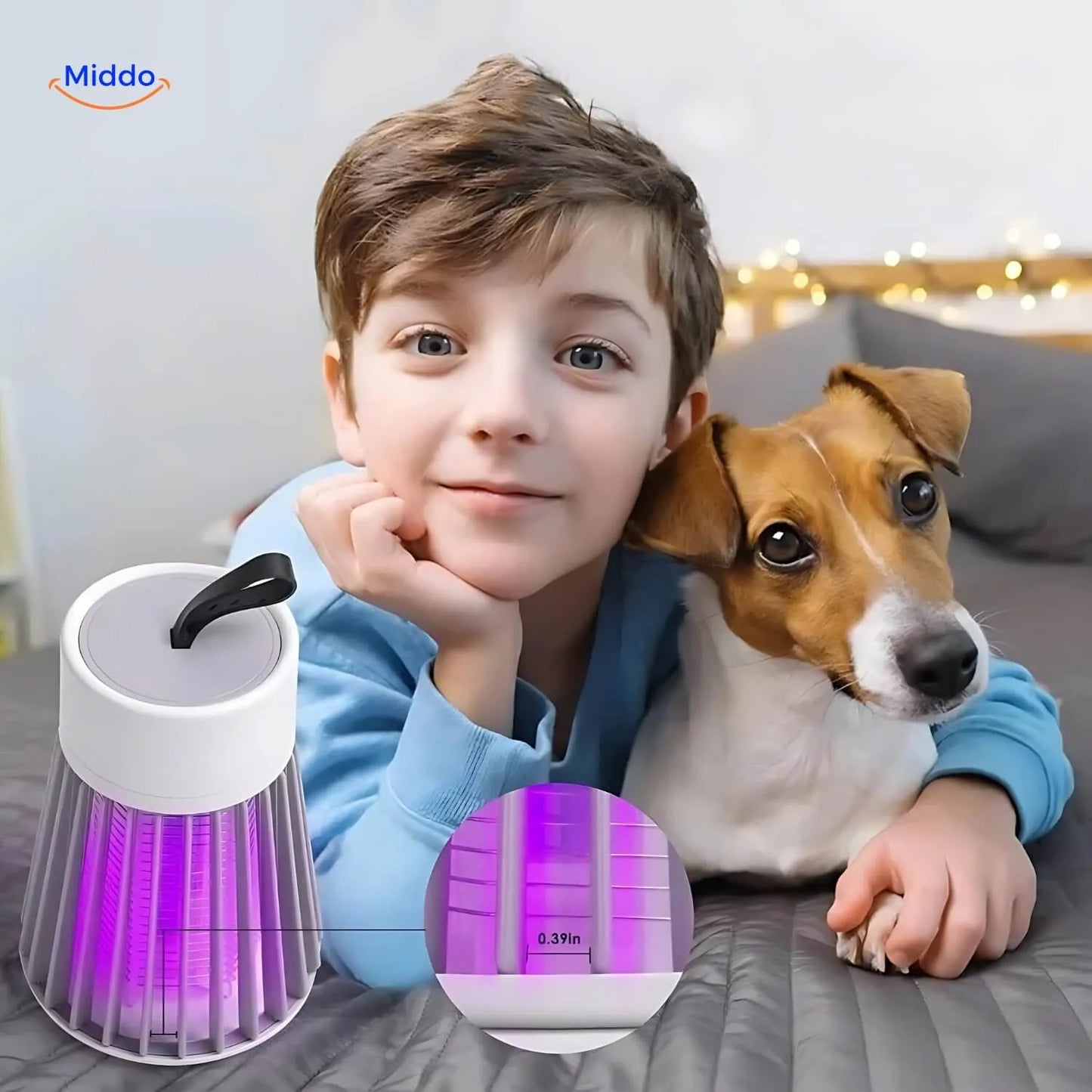 Insectenlamp USB Muggenwerend Binnen en Buiten