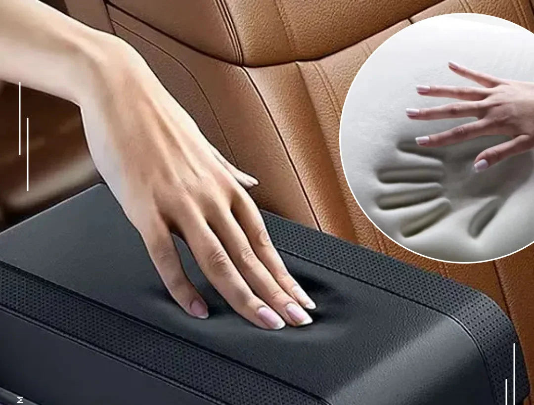 Leren Armsteun Auto Luxe Aanpasbaar Opbergruimte