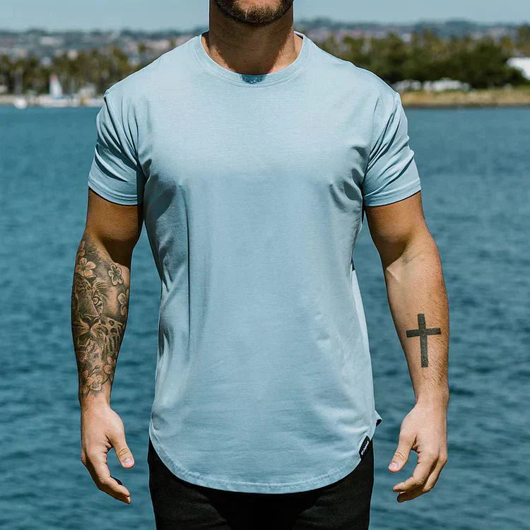 Madeo™ – Heren Atletisch T-shirt Naadloze Pasvorm & Ademend Comfort-3