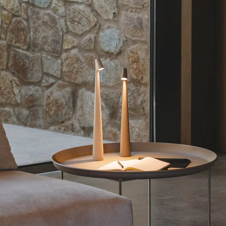 Draadloze Tafellamp LED Aluminium Dimbaar Warmwit 2700K