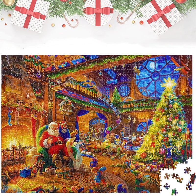 Kerstpuzzel Adventskalender met 24 Dagelijkse Puzzelstukjes