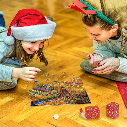 Kerstpuzzel Adventskalender met 24 Dagelijkse Puzzelstukjes