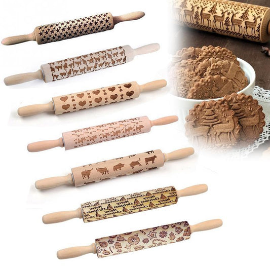 Decoratieve Deegroller voor Cookies en Taart - Velinix