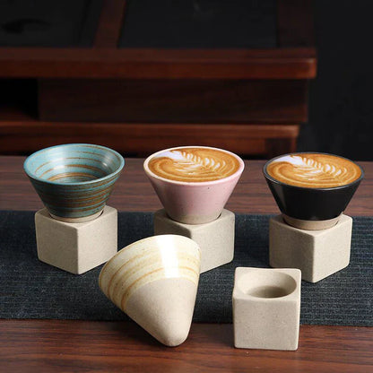 Japanse Koffie- en Theekop Handgemaakt Zen Design