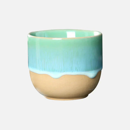 Keramische Theetasse Kleurrijk Geïllustreerd Design