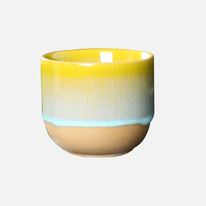 Keramische Theetasse Kleurrijk Geïllustreerd Design
