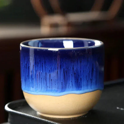 Keramische Theetasse Kleurrijk Geïllustreerd Design