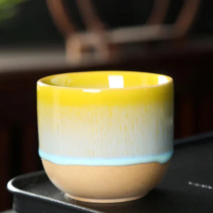 Keramische Theetasse Kleurrijk Geïllustreerd Design