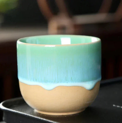 Keramische Theetasse Kleurrijk Geïllustreerd Design