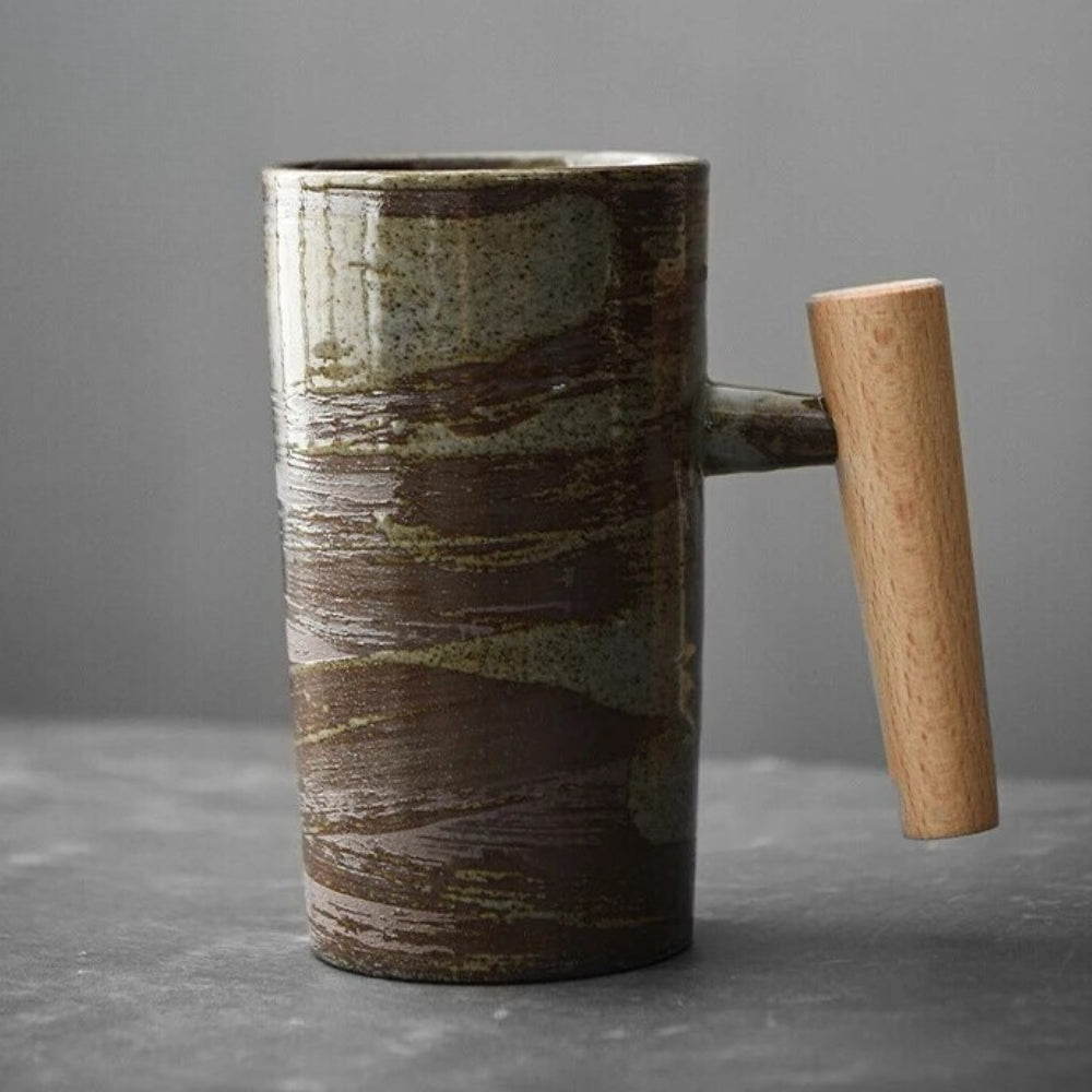Keramische Koffiekoppen met Natuurlijke Ontwerpen