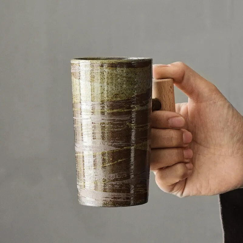 Keramische Koffiekoppen met Natuurlijke Ontwerpen